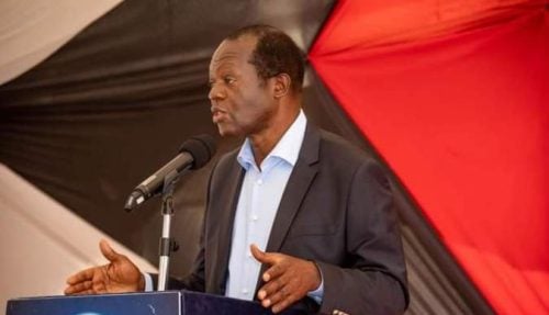 Former Jubilee Secretary general Raphael Tuju during a past presser: PHOTO/Screengrab by People Daily Digital