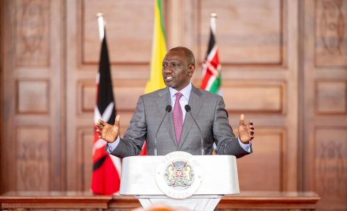 President William Ruto making his address during a past event: PHOTO/@WilliamsRuto/X