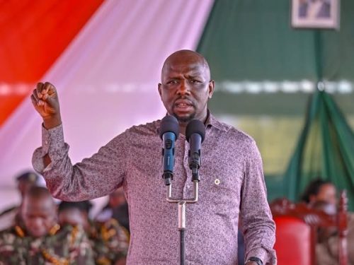 Interior Cabinet secretary Kipchumba Murkomen during a past event. PHOTO/https://www.facebook.com/OnesimusKipchumbaMurkomen