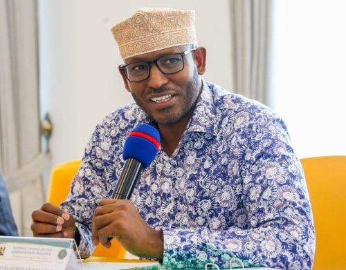 CoG Chair Ahmed Abdullahi during a past event: PHOTO/@HEAhmedJiir/X