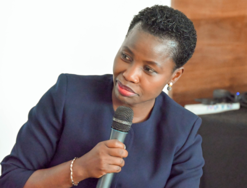 Principal Secretary in the State Department for Micro, Small and Medium Enterprises Development, Susan Mang’eni, speaks during a past function. PHOTO/SusanAMangeni/X