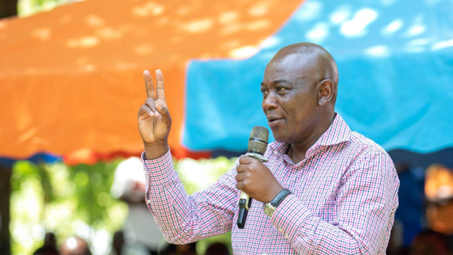 Suba South MP Caroli Omondi speaks during a past public address. PHOTO/https://web.facebook.com/profile.php?id=100069210766777