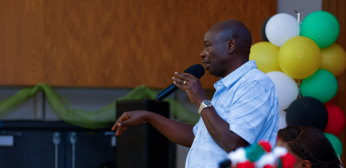 DCP Party leader Rigathi Gachagua speaks during a meeting in the USA. PHOTO/@rigathi/X