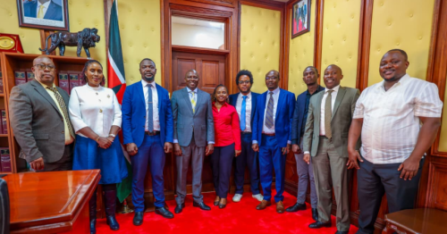 KMPDU officials meet with a section of MPs from Kiambu County on Wednesday, August 13, 2025. PHOTO/@Davji/X