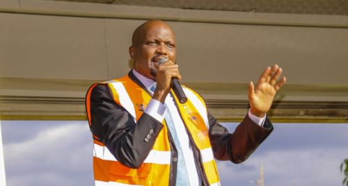 Former government advisor Moses Kuria speaks during a past public function. PHOTO/@HonMoses_Kuria/X