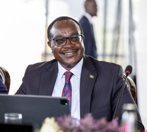 Education CS Julius Ogamba speaks during a past event. PHOTO/Screengrab by PeopleDaily Digital