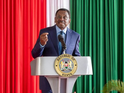 Siaya Governor James Orengo speaking during a State House meeting on Thursday, June 5, 2025. PHOTO/@orengo_james/X