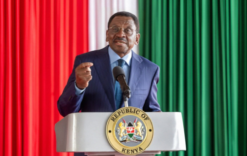 Siaya Governor James Orengo speaks during a visit to State House on June 5, 2025. PHOTO/@orengo_james/X