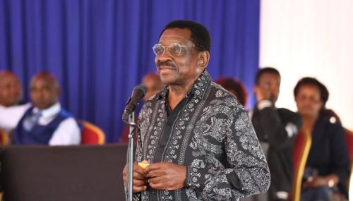 Siaya County Governor James Orengo speaks during a past function. PHOTO/@orengo_james/X