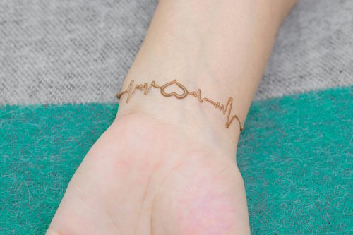 Heartbeat henna tattoo on a person's wrist. Image used for representational purposes only. PHOTO/Pexels