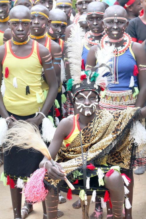 Keringet School for the Hearing Impaired from West Pokot get ready to perform at the Kenya Music Festival. PHOTO/George Orido