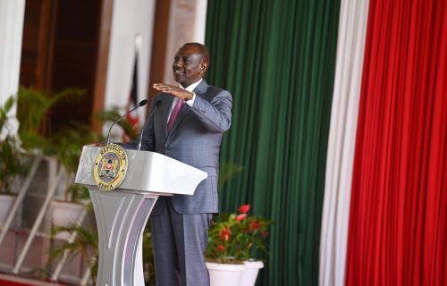 President William Ruto addressing the national leadership of the boda boda sector: PHOTO/https://www.facebook.com/TheUDAKenya