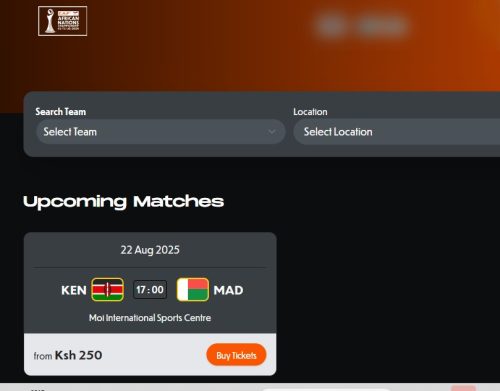 The updated Harambee Stars-Madagascar ticketing information. PHOTO/CAF