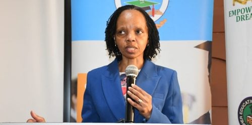 Agnes Wahome during a past event: PHOTO/@KUCCPS_Official/X