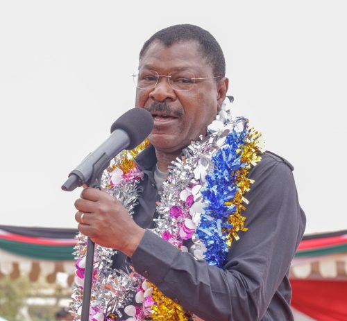 National Assembly Speaker Moses Wetangula during an event at Modogashe, Garissa County: PHOTO/@/www.facebook.com/KithureKindiki