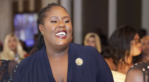 EALA MP Winnie Odinga shares a light moment during a past public event. PHOTO/https://web.facebook.com/WinnieKaziOdinga