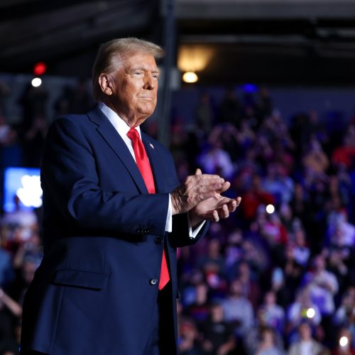 US President Donald Trump during a past rally in Reading. PHOTO/https://www.facebook.com/DonaldTrump
