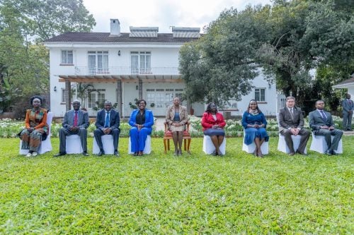 CS Hannah Wendot is in the company of the First Lady Rachael Ruto and other dignitaries at the statehouse. PHOTO//https://www.facebook.com/photo/?fbid=122146072118858825&set=pcb.122146072442858825