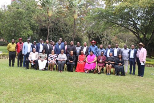 Jubilee Party members during the consultative meeting with former MPs in Nairobi on Tuesday, September 17, 2025. PHOTO/https://www.facebook.com/HON. Jeremiah Ng'ayu Kioni