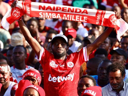 Simba SC fans after their team advanced on aggregate in the CAF Champions League. PHOTO/https://www.facebook.com/photo/Simba SC Tanzania