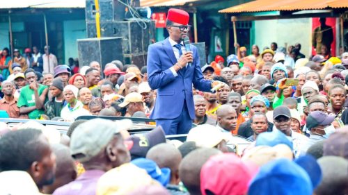 Kimilili MP Didmus Barasa during a rally in Ndivisi, Webuye East: PHOTO/@DidmusWaBarasa/X