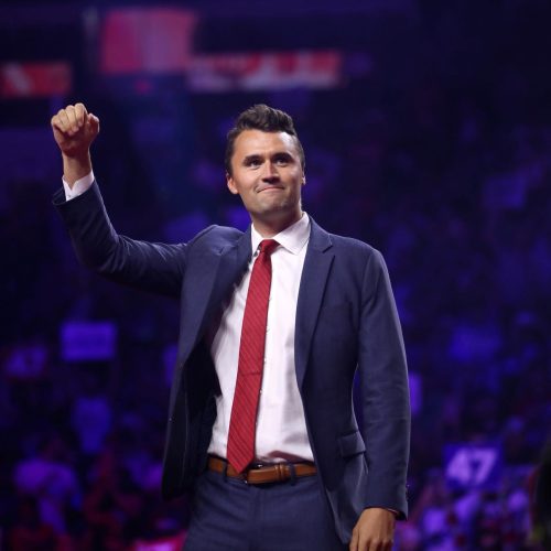 Charlie Kirk at a past event. PHOTO/@AmirOhana/X
