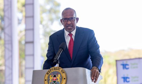 Health CS Aden Duale makinghis address during a past: PHOTO/@HonAdenDuale/X