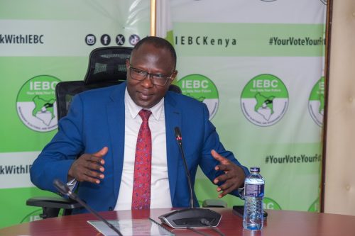 IEBC Chairperson Erastus Ethekon during a past event: PHOTO/facebook.com/EEEthekon