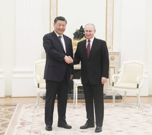 Presidents Putin and Xi Jinping during a past event. PHOTO/@SpokespersonCHN/X