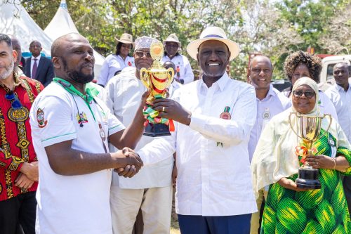 President William Ruto during the opening of the Mombasa ASK Show on Thursday, September 4, 2025. PHOTO/@WilliamsRuto/X