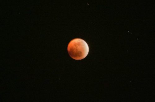 The Blood Moon, glowing above the skies of Samburu. PHOTO/@KWSKenya/X