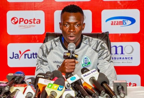 Captain Philemon Otieno speaks during a presser in Dar es Salaam on September 9, 2025. PHOTO/@OfficialGMFC/X