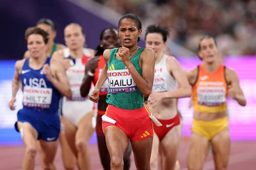 Ethiopia’s Freweyni Hailu during the women’s 1500m heat at the World Athletics Championships in Tokyo. PHOTO/@TrackGazette/X