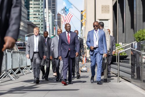 President Ruto during the 7th C-10 Summit on UN Security Council Reform in New York. PHOTO/@WilliamsRuto/X