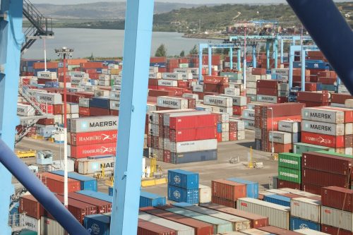 Containers at Mombasa Port. PHOTO/@Kenya_Ports/X