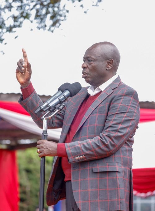 Former Deputy President Rigathi Gachagua during a past event: PHOTO/https://www.facebook.com/DPGachagua