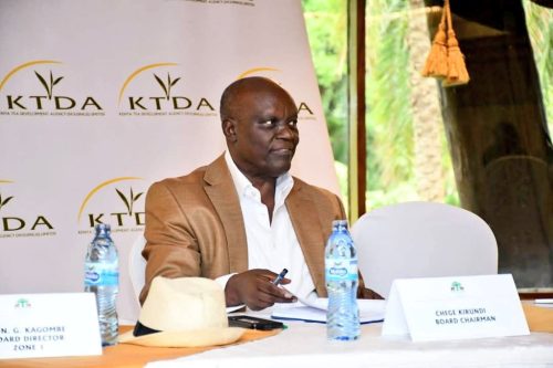 KTDA National Chairman Chege Kirundi during a meeting with Factory Unit and Zonal Quality Managers in Nairobi in March 2025. PHOTO/@KTDAHoldingsLtd/X