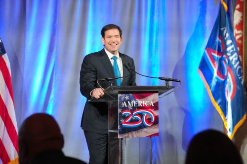 US Secretary of State Marco Rubio during the America 250 dinner. PHOTO/@SecRubio/X