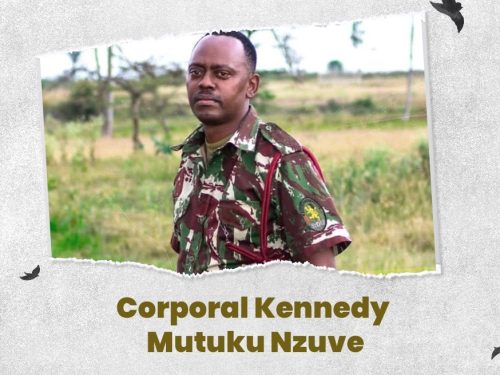 The late Corporal Kennedy Nzuve, honoured for his service in Haiti, PHOTO/@MSSMHaiti/X