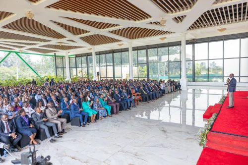 Ruto speaking during a meeting with grassroots leaders from Turkana County at State House, Nairobi, on September 2, 2025. PHOTO/@WilliamsRuto/X