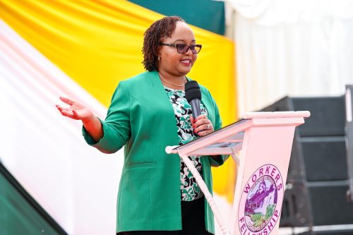Kirinyaga Governor Anne Waiguru during the County Prayer and Thanksgiving Day on Thursday, September 4, 2025. PHOTO/@AnneWaiguru/X