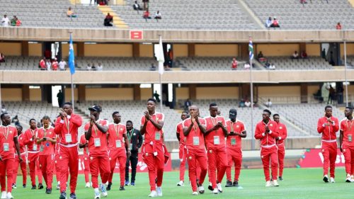 Harambee Stars players minutes before clashing with Zambia on Friday, September 5, 2025. PHOTO/@Harambee__Stars/X