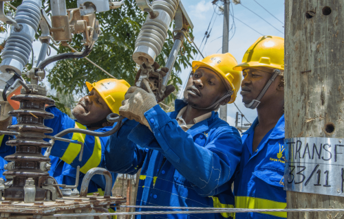Kenya Power workers during a past maintenance. PHOTO/@KenyaPower/X