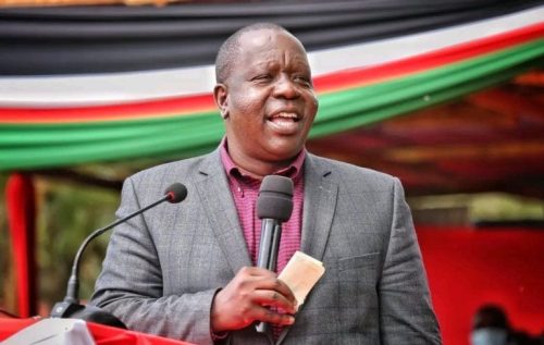 Former Cabinet Secretary Fred Matiang’i speaking at a past event. PHOTO/@DrFredMatiang/X
