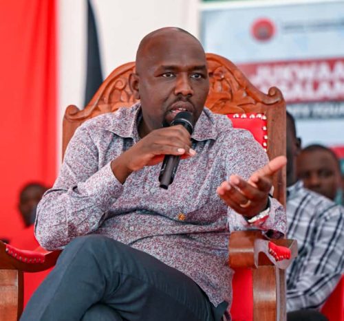Interior CS Kipchumba Murkomen during a past event: PHOTO/@kipmurkomen/X