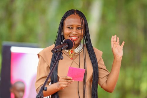 Kirinyaga Women representative Njeri Maina during a poast event: PHOTO/@Hon_Njeri_Maina/X