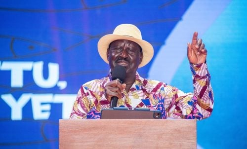 Former Prime Minister Raila Odinga during a past event: PHOTO/https://www.facebook.com/RailaOdingaKE
