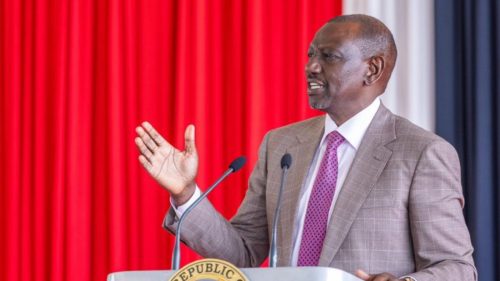 President William Ruto making his address during a past event: PHOTO/@WilliamsRuto/X