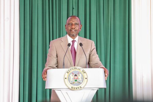 President William Ruto speaking at UMMA University on Tuesday September 30, 2025. PHOTO/@MOH_Kenya/X