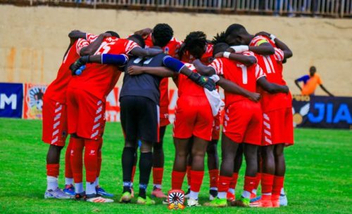 Shabana FC players before their past match: PHOTO/@Shabanafckenya/X